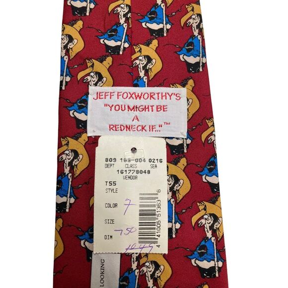 Jeff Foxworthy You Might Be a Redneck Ever Shot Anyone Looking at You Necktie - Picture 4 of 7
